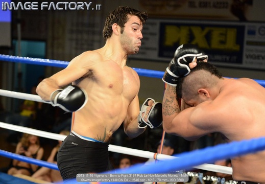 2013-11-16 Vigevano - Born to Fight 3197 Rob Le Noir-Marcello Monetti - MMA